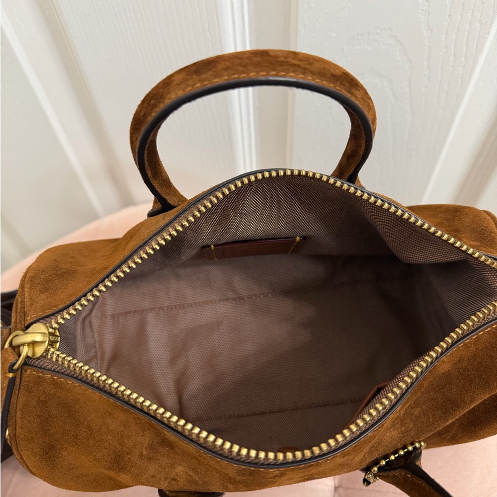 Coach Compass 25 Warm Brown Suede with Extra Straps - Picture 8 of 12